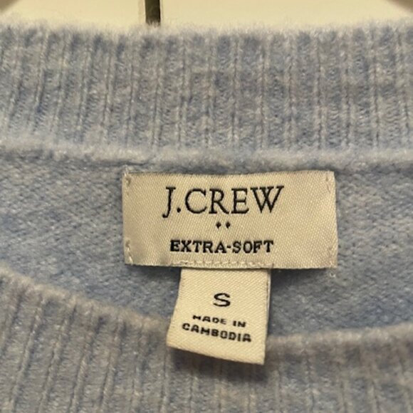 J. Crew Light Blue Crew Neck Sweater - Picture 2 of 3